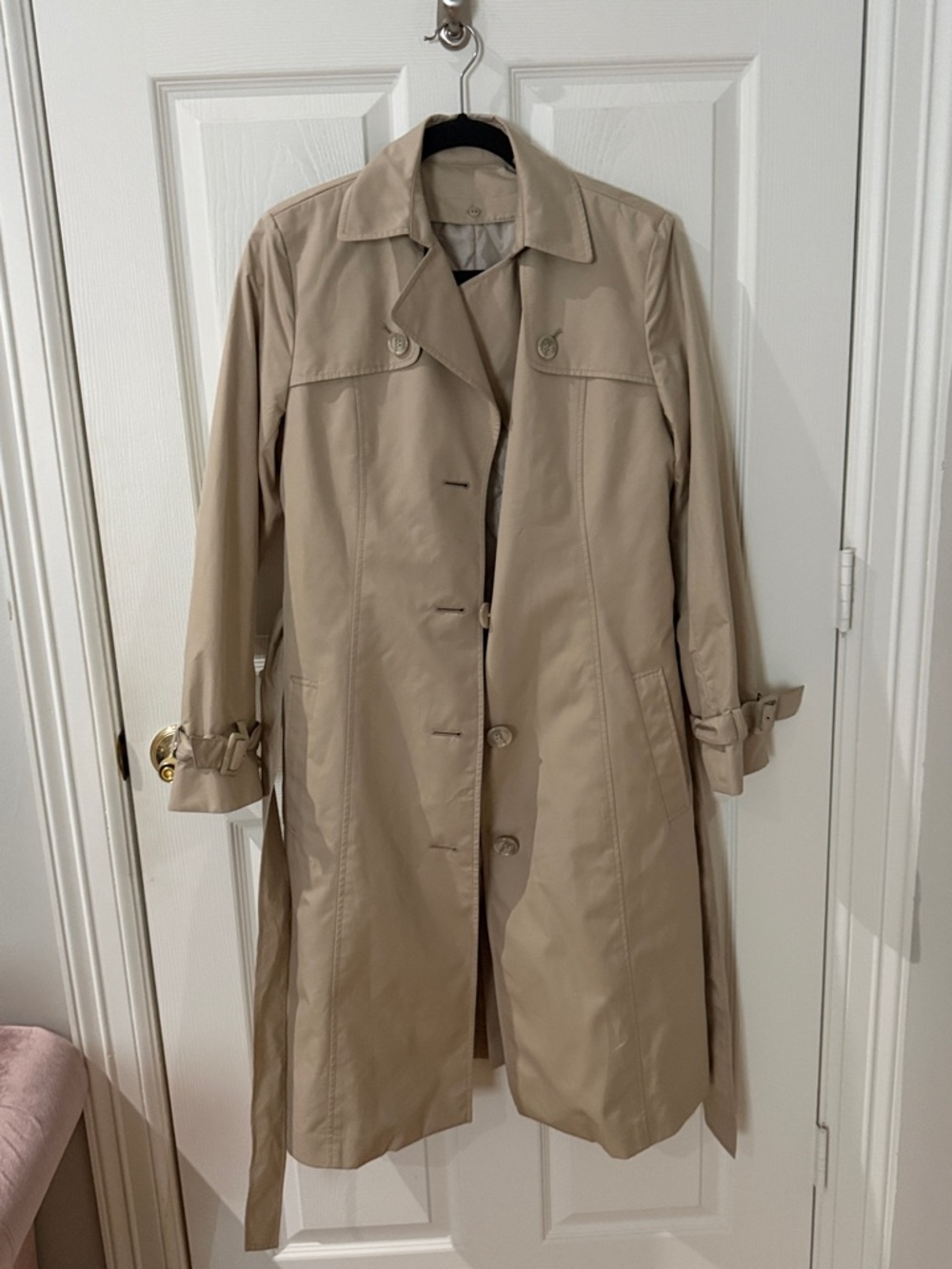 Classic Beige Women's Trench Coat with removable quilted insert Uniqlo large